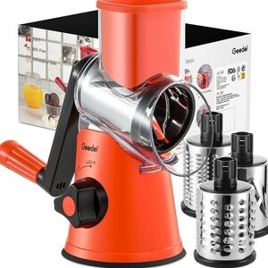 Rotary Cheese Grater And Vegetable Slicer (Julienne, Slice, Grind) New in Box